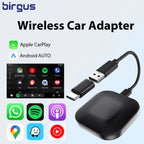 C1 Wireless Carplay AI BOX Wireless Android Auto WIFI 2.4G & 5.8Ghz BT5.0 Auto Connect Plug&Play for Wired AA CP Cars