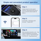 C1 Wireless Carplay AI BOX Wireless Android Auto WIFI 2.4G & 5.8Ghz BT5.0 Auto Connect Plug&Play for Wired AA CP Cars